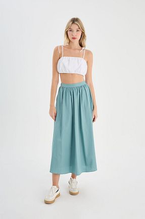 دامن آبی زنانه پنبه ای ONE8 - کد 842531448