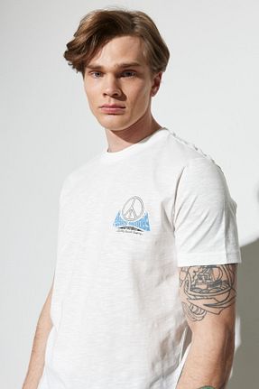 تیشرت سفید مردانه رگولار Wrangler - کد 666166247