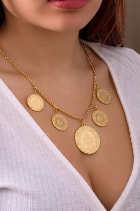 گردنبند جواهر طلائی زنانه روکش طلا Day - کد 350349148