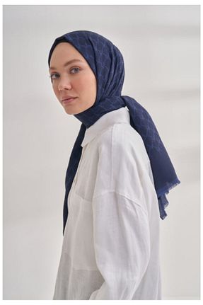 شال سرمه ای زنانه ابریشم ARMANDA - کد 851469694