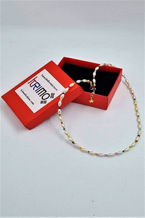 گردنبند جواهر سفید زنانه منجق KRIMO - کد 457094489