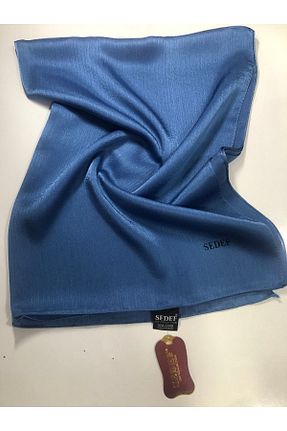 شال آبی زنانه پلی استر Sedef - کد 340004261
