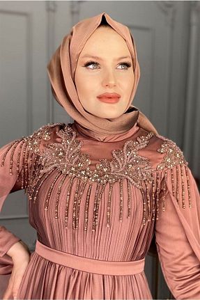 شال قهوه ای زنانه ALLURİNG - کد 342169937