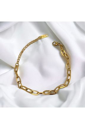 دستبند استیل (فولاد) طلائی زنانه استیل (فولاد) Güliz Aksesuar - کد 811147743
