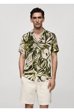 پیراهن سبز مردانه رگولار MANGO Man - کد 824221147