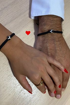 دستبند جواهر مشکی زنانه MANOZUDE - کد 851674849