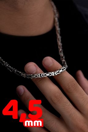 گردنبند نقره رنگی مردانه 925 عیار vogutima - کد 852121831