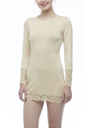 بادی بژ زنانه یقه دوچرخه fsm1453 - کد 46573493