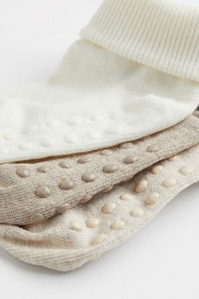 جوراب بژ بچه گانه پنبه ای MEM SOCKS - کد 240723538