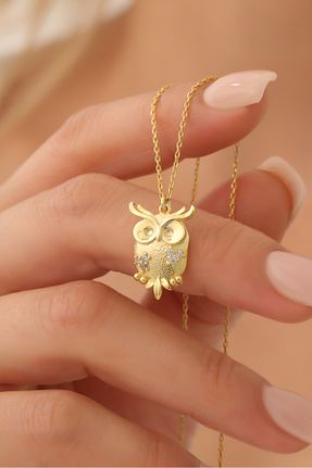 گردنبند نقره طلائی زنانه 925 عیار Nox Jewelry - کد 851713431