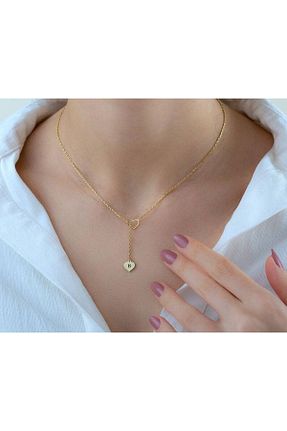 گردنبند نقره طلائی زنانه 24 عیار GÜMÜŞ - کد 349174841