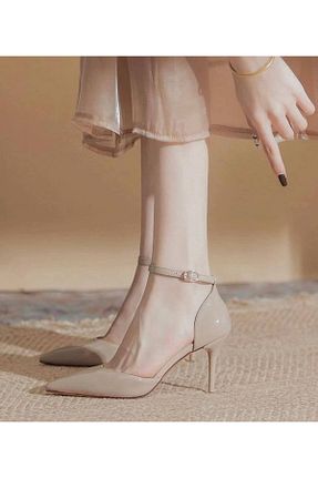 کفش مجلسی بژ زنانه چرم لاکی Lady - کد 851790795