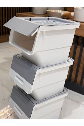 ظرف نگهداری سفید پلاستیک Onedekor - کد 787550473