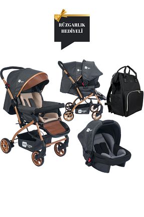 سیستم مسافرتی کالسکه کودک طوسی Çift Yönlü Mimma Baby - کد 851224486