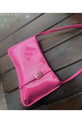 کیف دوشی صورتی زنانه چرم مصنوعی MODA ELF - کد 830703214