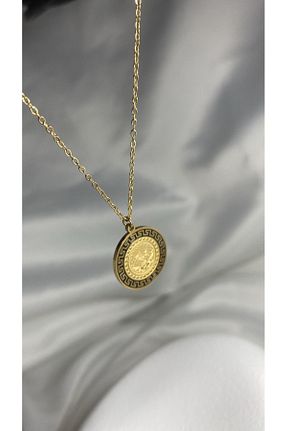 گردنبند استیل ( فولاد ) طلائی زنانه استیل ضد زنگ QUATTRO ACCESSORİO - کد 848880826