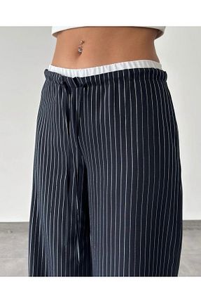 شلوار مشکی زنانه بافتنی Leos Moda - کد 851349072