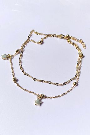 خلخال جواهر طلائی زنانه استیل (فولاد) Takıştır - کد 852153088