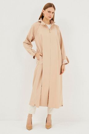 ترنچکت طوسی زنانه پلی استر Zühre - کد 812849973