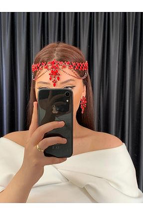 سایر اکسسوری مو قرمز زنانه سنگ کریستال BEYOĞLU NİŞANTAŞI - کد 851695327