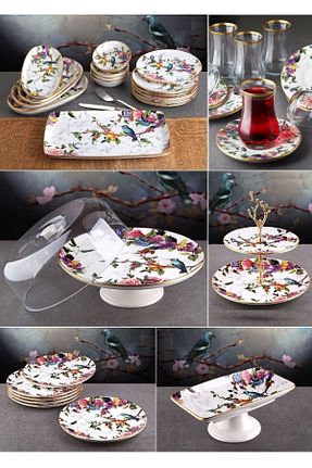 بشقاب سفید سرامیک Pinkev - کد 768138066