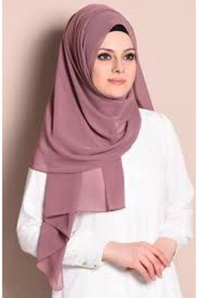 شال صورتی زنانه شیفون Sedef - کد 75738141