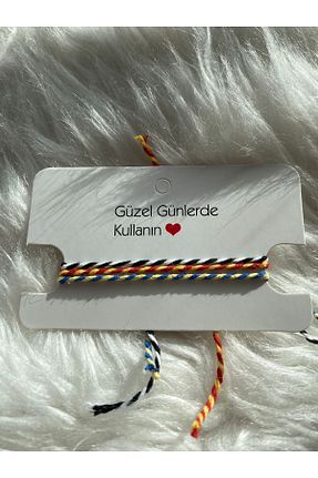 دستبند جواهر رنگی زنانه چرم ALIŞVERİŞ AŞKIN - کد 814450652