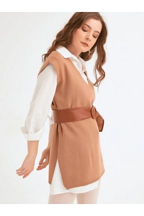 کمربند قهوه ای زنانه چرم مصنوعی ZR Accessory - کد 829658244