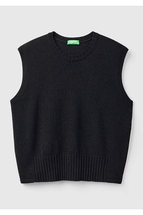پلیور مشکی زنانه ساده United Colors of Benetton - کد 851579875