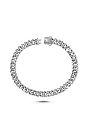 دستبند نقره سفید زنانه 925 عیار Hepimitu - کد 831595859
