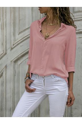 پیراهن صورتی زنانه رگولار POLO BONETTA - کد 378054907