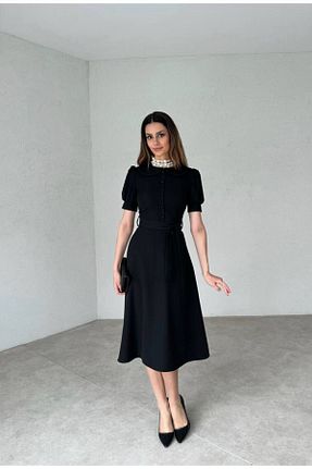 لباس مجلسی و فارغ التحصیلی مشکی زنانه لیکرا Genel Markalar - کد 843979592