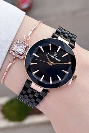 ساعت مچی مشکی زنانه 31-34 میلی متر Daniel Klein - کد 809912493