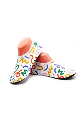 کفش ساحلی قرمز زنانه پارچه ای fluffy - کد 835479096