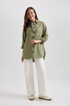 تونیک حجاب خاکی زنانه بافتنی Defacto - کد 776736982