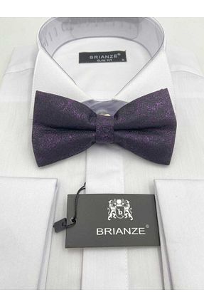 پاپیون بنفش مردانه پارچه ای Brianze - کد 851727267