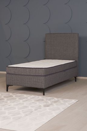 تختخواب جک دار طوسی تکنفره Kilim Mobilya - کد 381419242