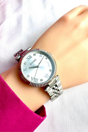ساعت مچی طوسی زنانه 36-40 میلی متر Wesse - کد 851720930