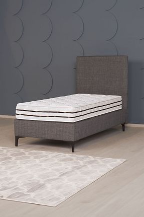 تختخواب جک دار طوسی تکنفره Kilim Mobilya - کد 828857090