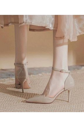 کفش مجلسی بژ زنانه چرم لاکی Lady - کد 851790795