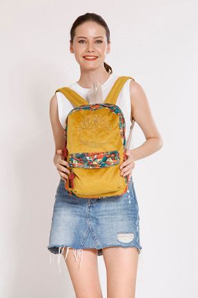 کوله پشتی زرد زنانه سایز متوسط Street Bag - کد 335936772