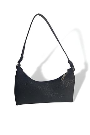 کیف دوشی مشکی زنانه پارچه ای YMZBAG - کد 851684994