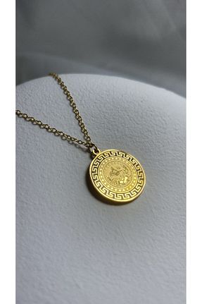 گردنبند استیل ( فولاد ) طلائی زنانه استیل ضد زنگ QUATTRO ACCESSORİO - کد 848880826
