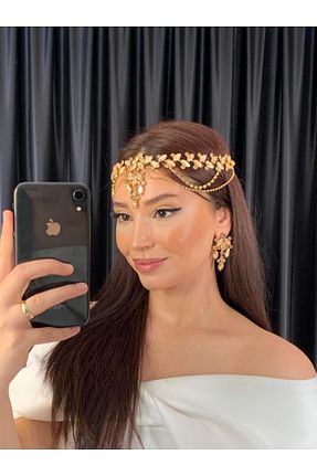 سایر اکسسوری مو طلائی زنانه سنگ کریستال BEYOĞLU NİŞANTAŞI - کد 851695265