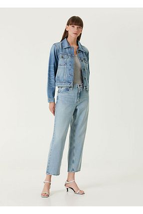 شلوار جین متالیک زنانه پاچه لوله تفنگی Frame Denim - کد 851524143