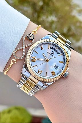 ساعت مچی طلائی زنانه 31-35 میلی متر Daniel Klein - کد 851597605