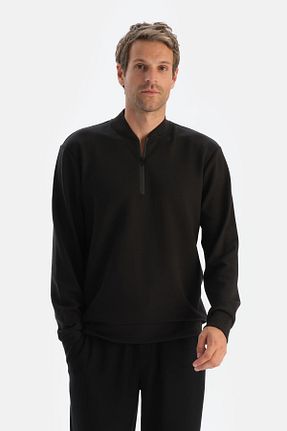 سوئیشرت مشکی مردانه ساده Dagi - کد 851567986
