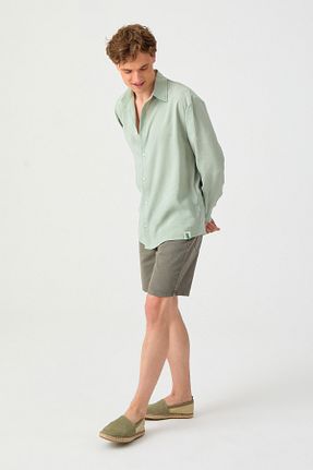 پیراهن سبز مردانه Relaxed haori - کد 831187211