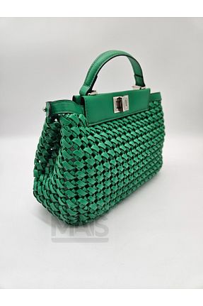 کیف دوشی سبز زنانه چرم مصنوعی DSN - کد 851599616