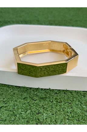 دستبند استیل (فولاد) طلائی زنانه استیل ضد زنگ Hicrans Takı - کد 851605534